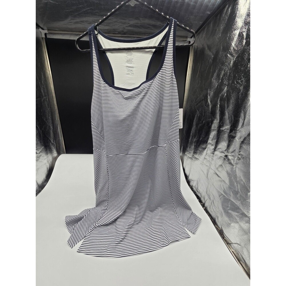 Jockey Womens EVERACTIVE Racerback Active Pickleball Dress Built In Bra Blue 2X